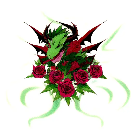 Thorns Dragon Rose
