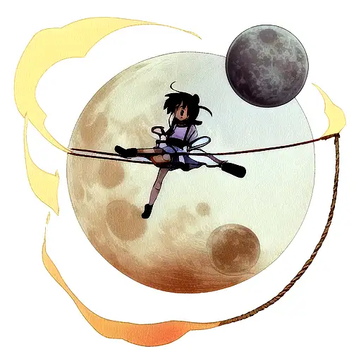 Moon With Rope