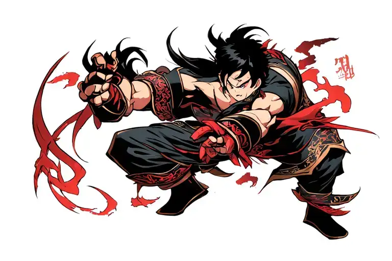 Black Samuri Fighting