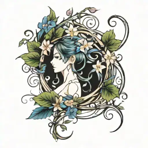 Crescent Vine Of Morning Glory