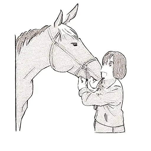 A Girl And A Horse