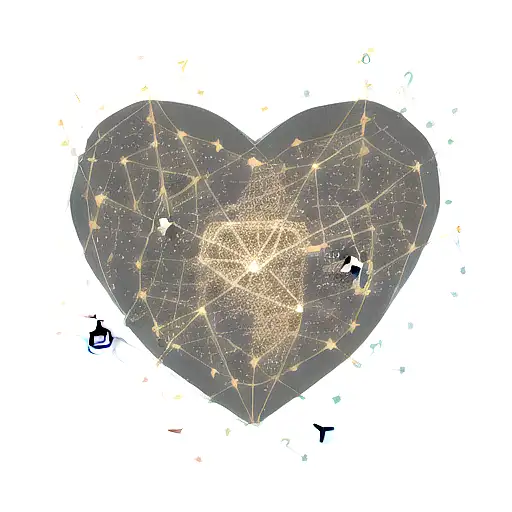 A Constellation Formed By Music Notes And Lyrics