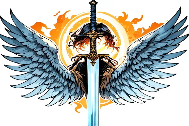 Wings With Sword