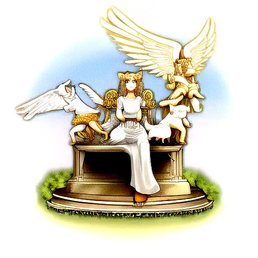 Hellenistic Cats With Angel Wings