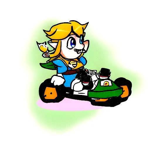 Zelda Mario Kart Star Wars