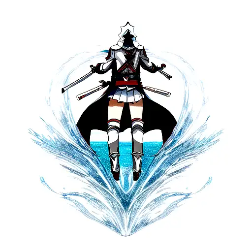 Assassins Creed Logo With Water