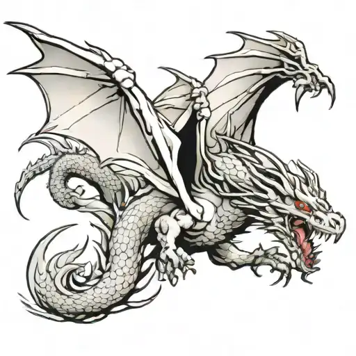 Mid Evil Flying Dragon Flying