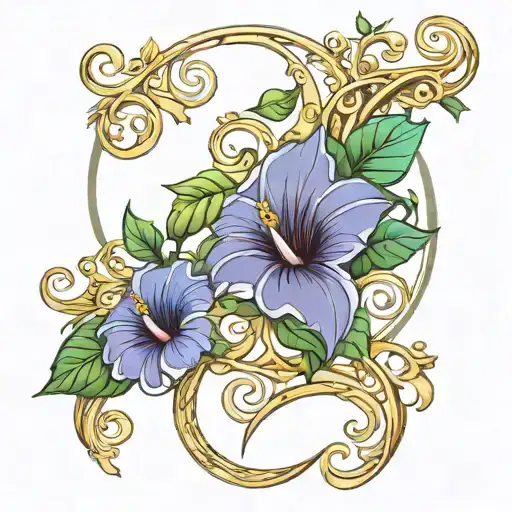 Crescent Vine Of Morning Glory