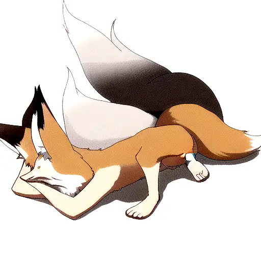 Fox Lying Round In Hands