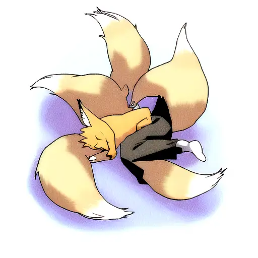 Sleep Fox In Hands