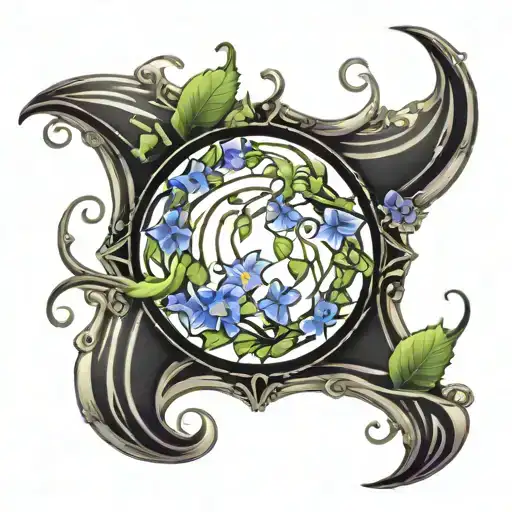 Crescent Vine Of Morning Glory