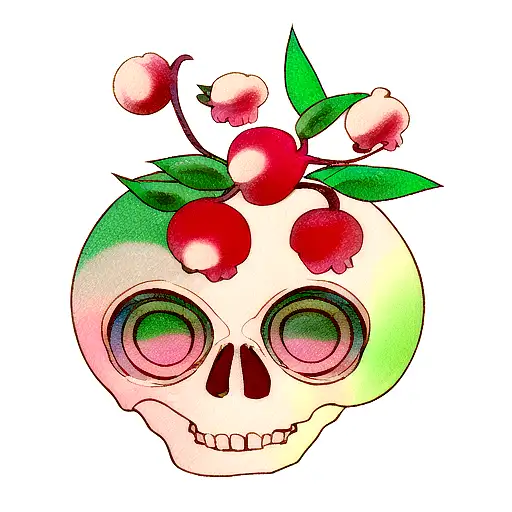Lychee Fruit Skull