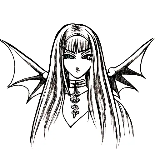 Gothic Woman With Dragon