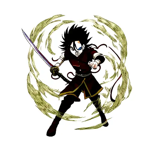 Tanjiro From Demon Slayer Holding His Sword And Using Breath