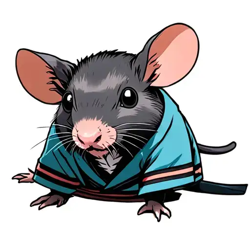 Rat In Akatsuki Robes From Naruto