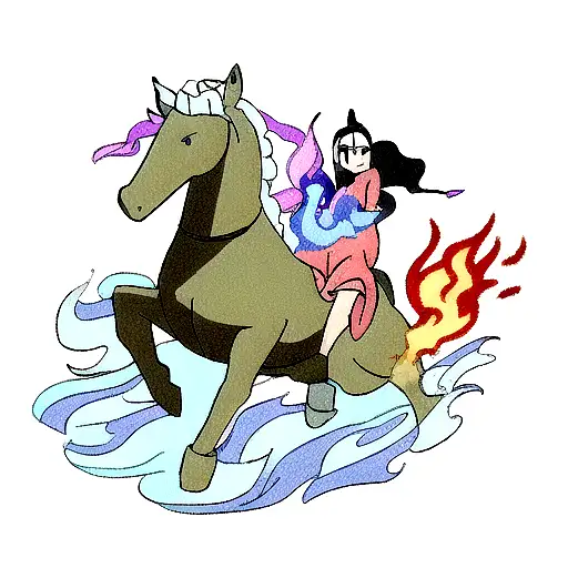 Water Horse And Fire Ox