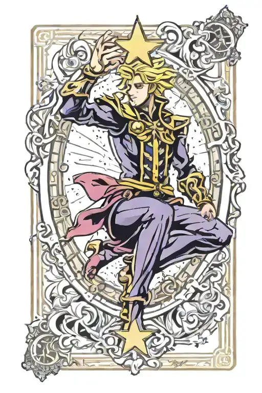 The Star And The World Tarot Card Jjba