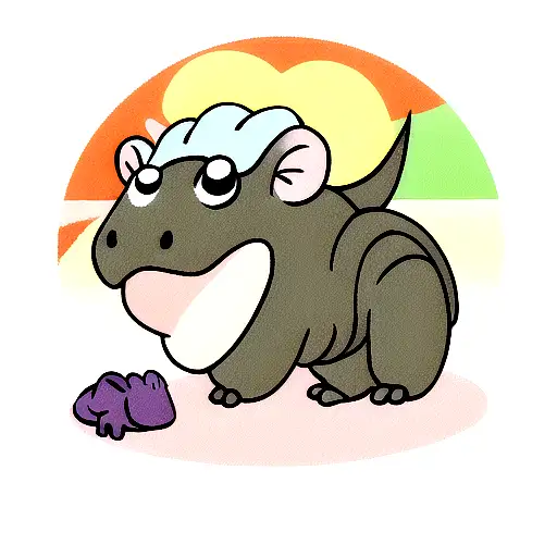 Dragon Protecting Baby Hippo