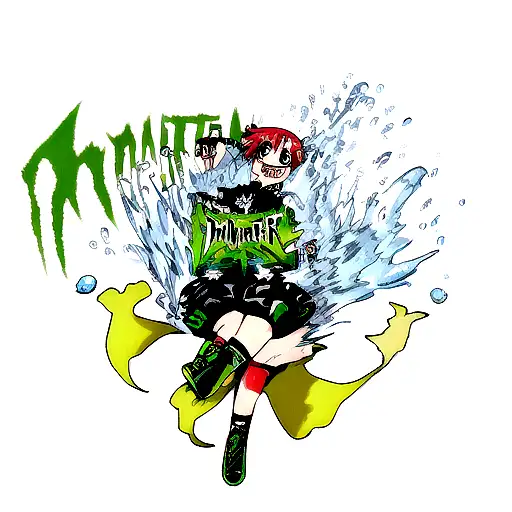 Big Water Bottle And Monster Energy Drink