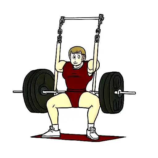 Polish Eagle Lifting Weights In The Gym