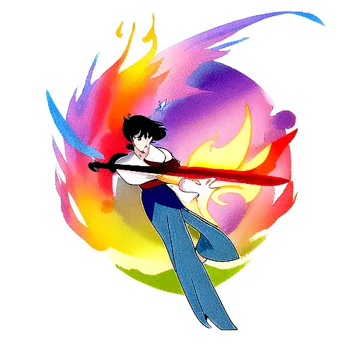 Disney Mulan Dragon Flames Sword