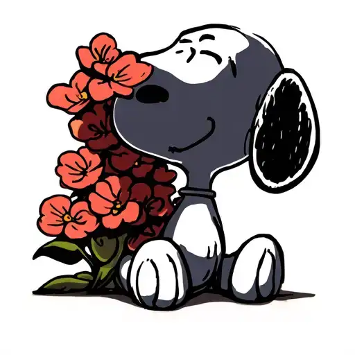 Snoopy Sitting