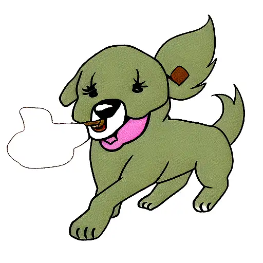 Dog Smoking Weed