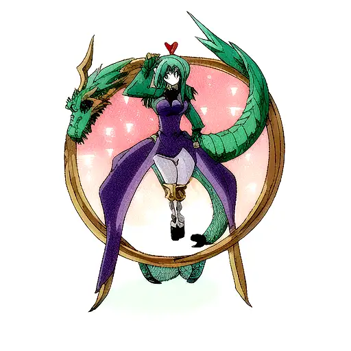 Dragon With Hourglass