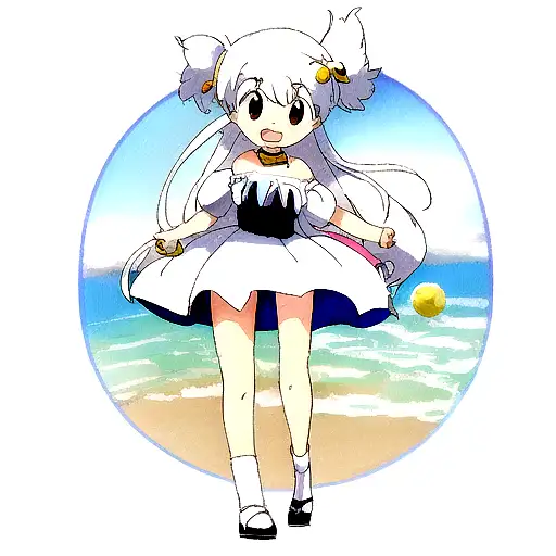 Sun And Moon For A Young Beautiful Girl Named Tina