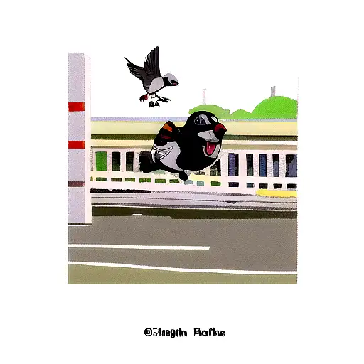 Fight Of Police Pigeon And Criminal Pigeon