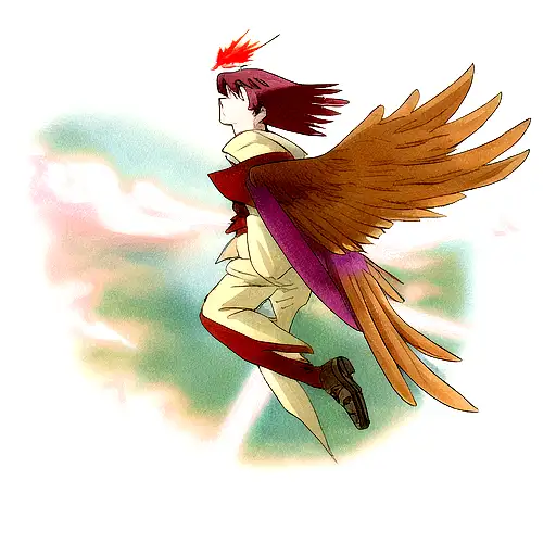 Phoenix Over Shoulder