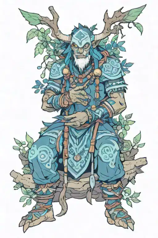 Furbolg Shaman Communing With Nature Spirits In The Westfall Zone