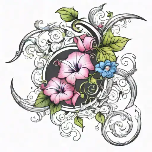 Crescent Vine Of Morning Glory