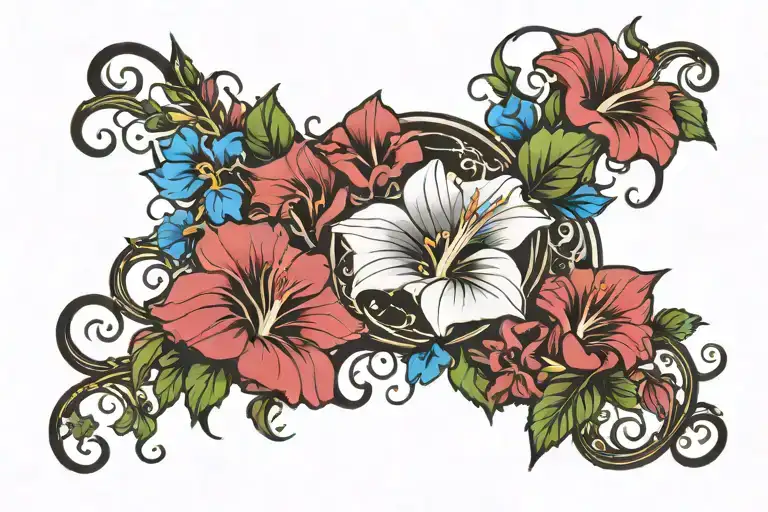 Crescent Vine Of Morning Glory