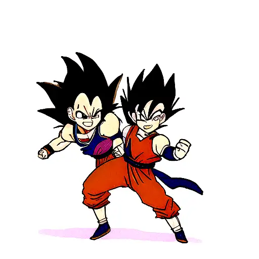 Son Goku Und Vegeta Super Saiyajin
