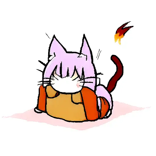 Cat With Fire Ears