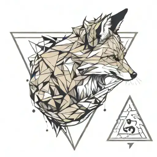 Fox In A Triangle Shape