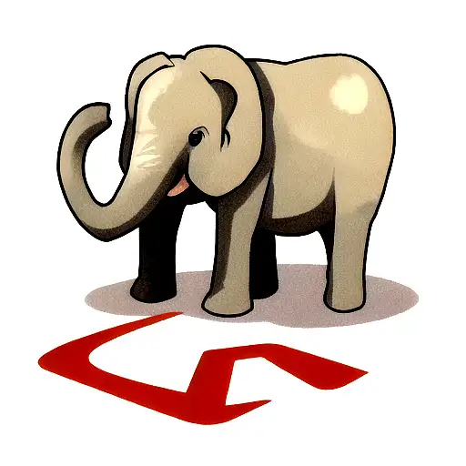 Elephant With Letters