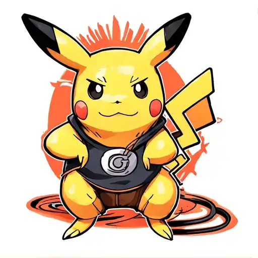 Pikachu One Piece Naruto Dragonball