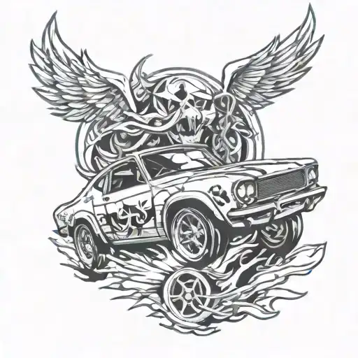 Hotwheels Car With A Traditional