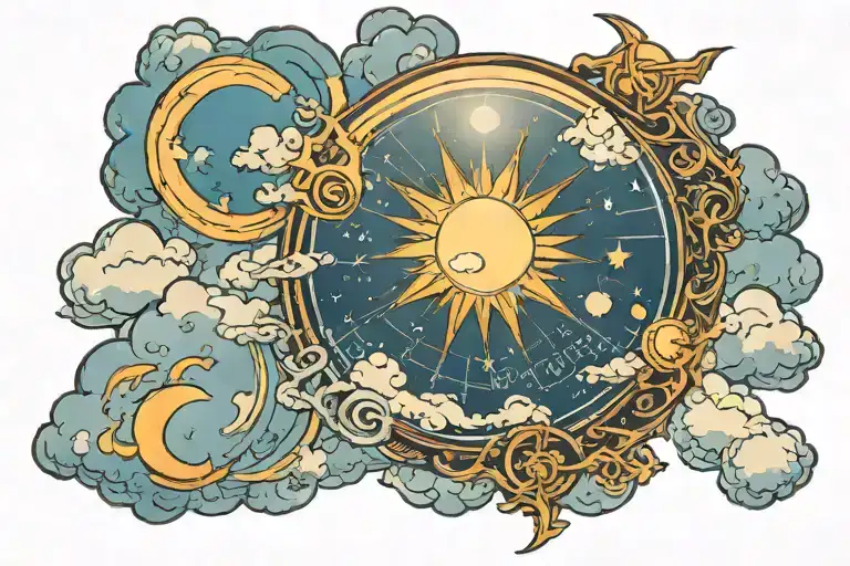 Clouds Around The Sun And Bible Verse