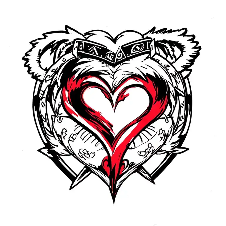 Naruto Uzumaki Crest And Gaaras Love Symbol Intertwined