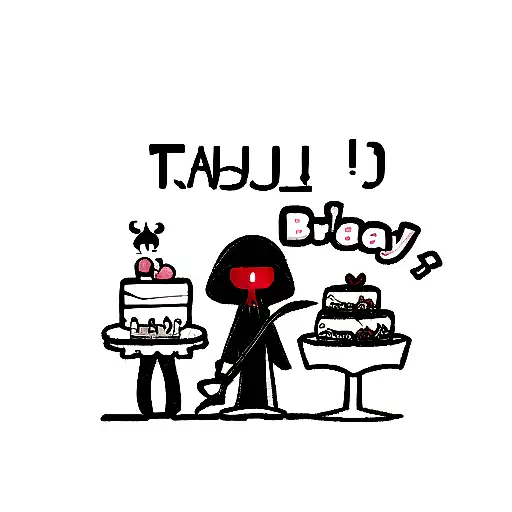 Grim Reaper With Cake