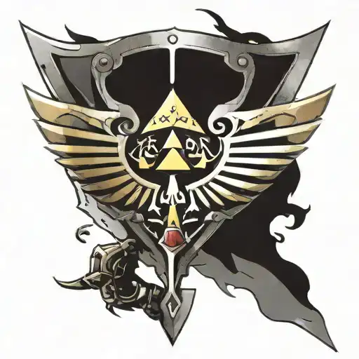 Legend Of Zelda Hylian Shield Cover Wings