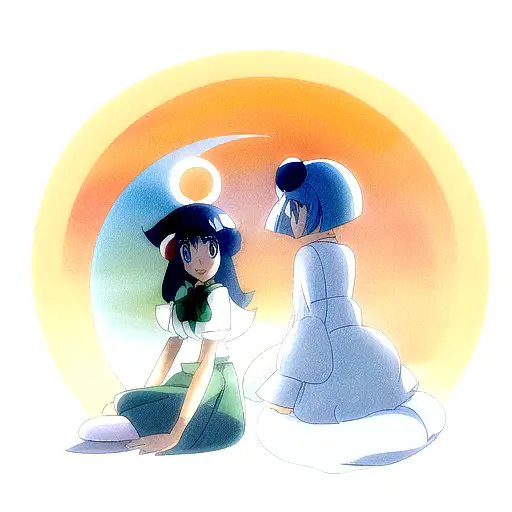 Sun And Moon With Couple