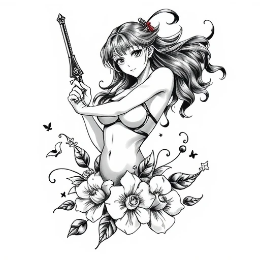 Coverup Space Tattoo idea