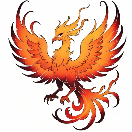 Phoenix’s Wings of Flame Tattoo idea