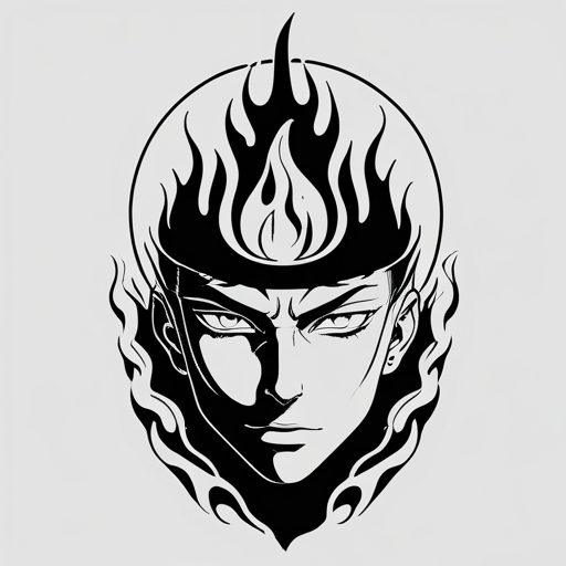 Sacred Flame of the Moon Tattoo idea