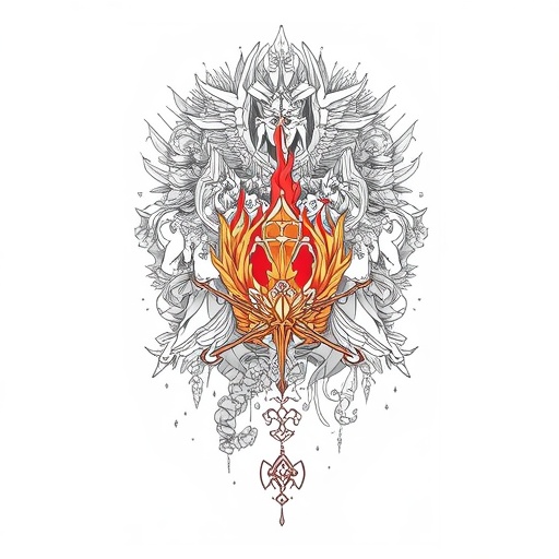 Phoenix’s Sacred Ember of Fate Tattoo idea