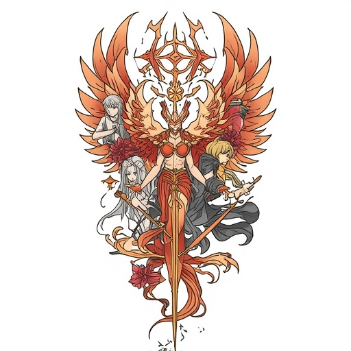Sacred Emberstorm of the Phoenix’s Call Tattoo idea